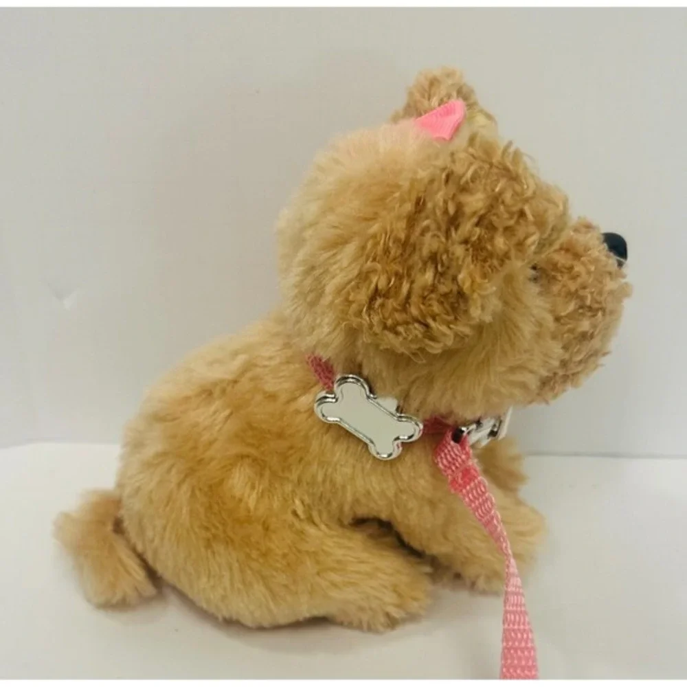 Our Generation Charm Labradoodle Dog w Pink Bow & Leash‎ 6